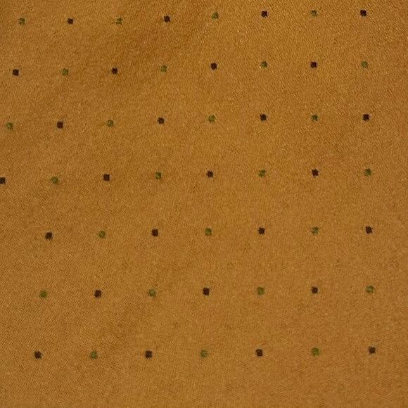 Gladson Men's Italy 100% Silk Gold Polka Dot Necktie Tie - Picture 3 of 8